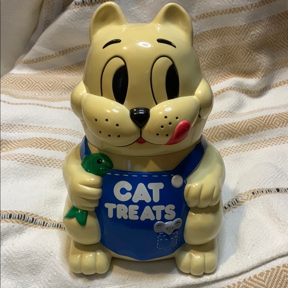 Vintage Cat Treat Jar by Fun-damental Too Ltd
